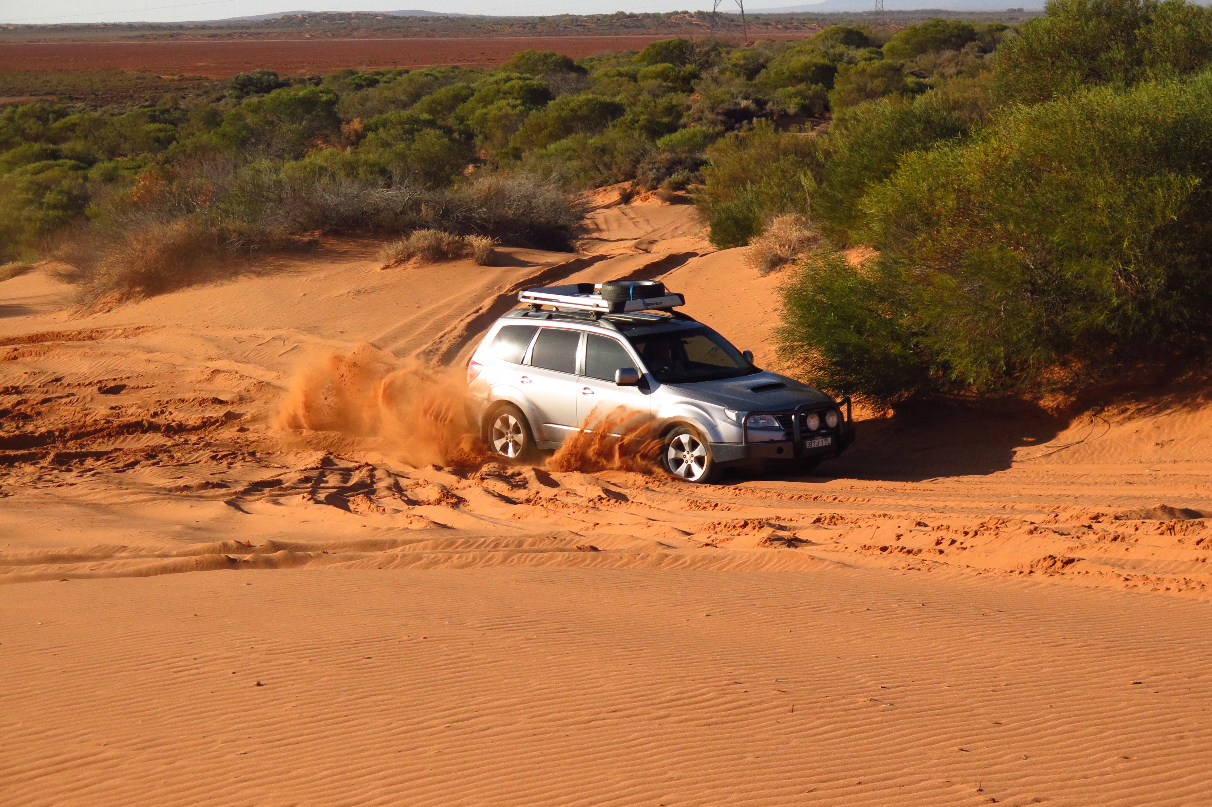 Learning correct vehicle control in soft sand dunes!